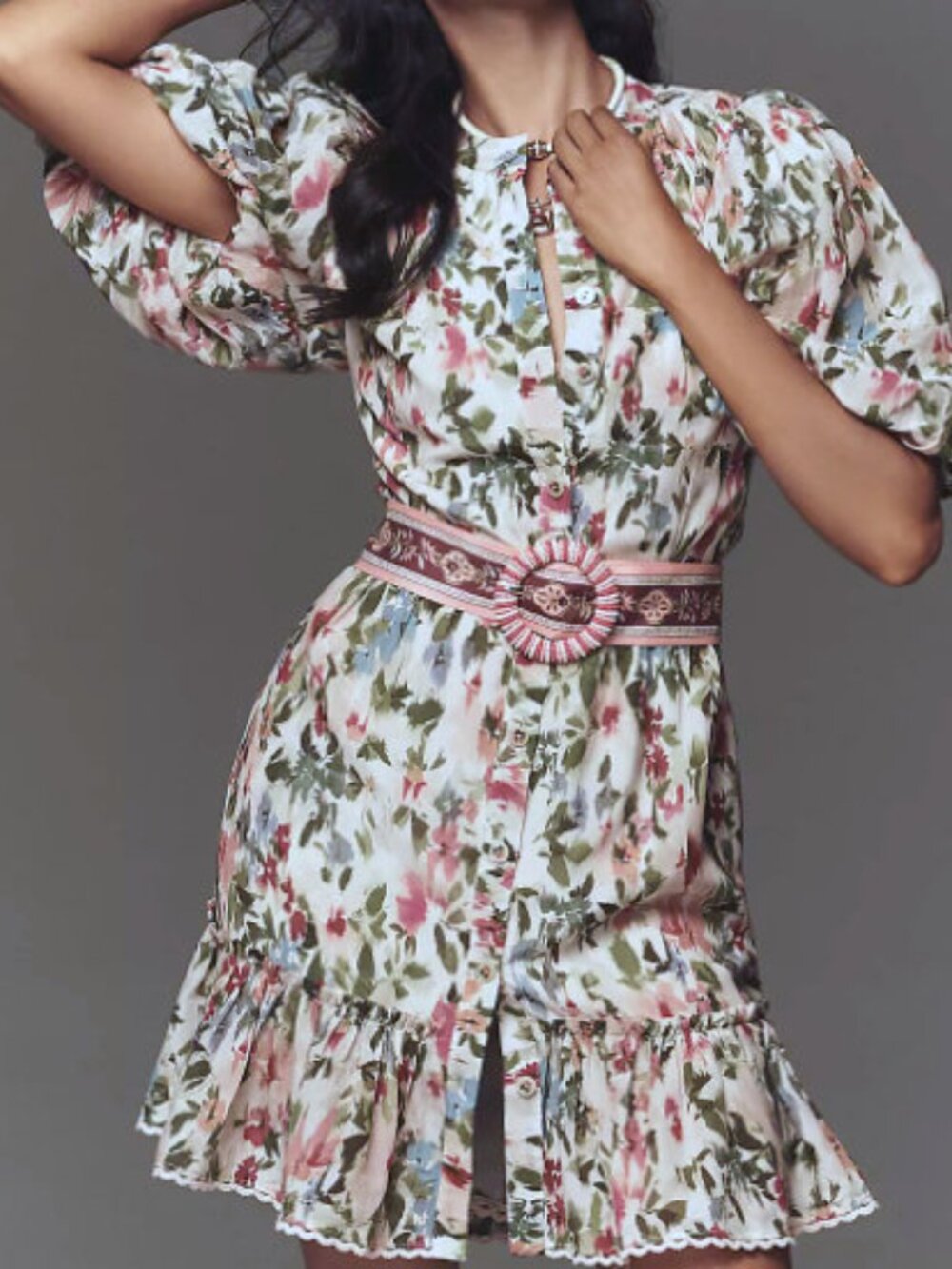 NWT @loverlygrey x Farm Rio Short-Sleeve Dress Size M - Picture 2 of 16